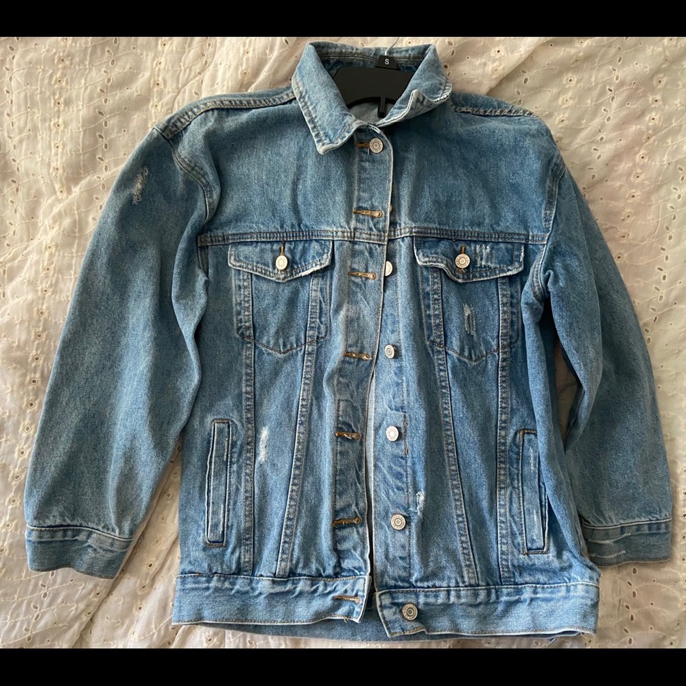 Oversized jean jacket